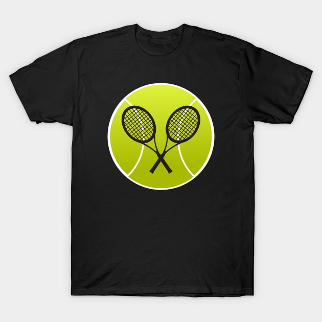 tennis ball tennis player serve gift T-Shirt by auviba-design